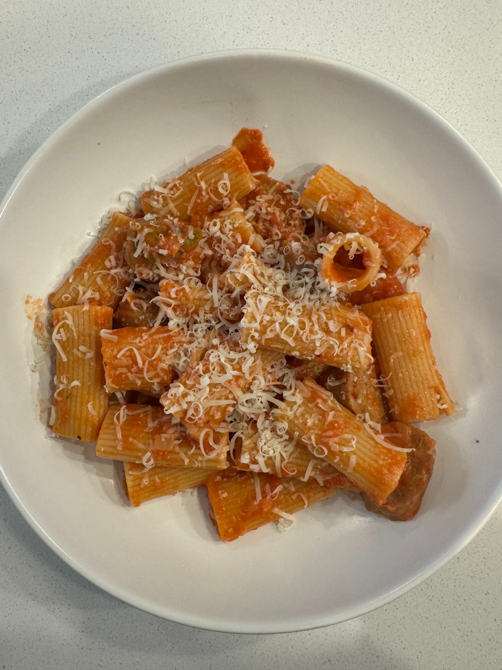Spicy Red Sauce with Rigatoni and&nbsp;Sausage
